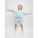 Children's jump (T-shirt, shorts), height 92-98 cm, mint color