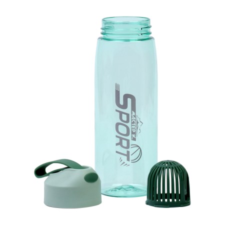 Water bottle, 550 ml, sport, green-1