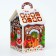 New Year. Gift box New Year's house new "gingerbread" 12 x 12 x 19 cm.