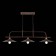 Suspended chandelier ST LUCE. SL265.403.03. Ssarno. 3x60 watts, E27, 85x33.5 cm, coffee color