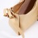 Bag Female Tout with zipper, beige color