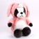 Soft toy "Dog" in a hare costume, 30 cm, pink color
