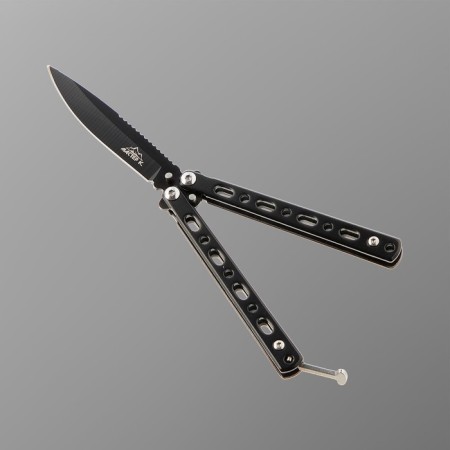 Boat knife "Whirlwind" 15.7cm, blade 68mm/1.3mm, black-1