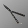 Boat knife "Whirlwind" 15.7cm, blade 68mm/1.3mm, black