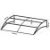 Vobel visor 130 x 92 x 35 cm, base is square 20 x 20 x 0.7 mm