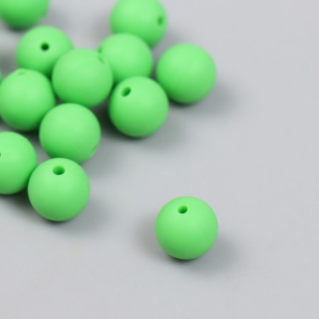 Busina silicone "Round" green grass d = 0.9 cm