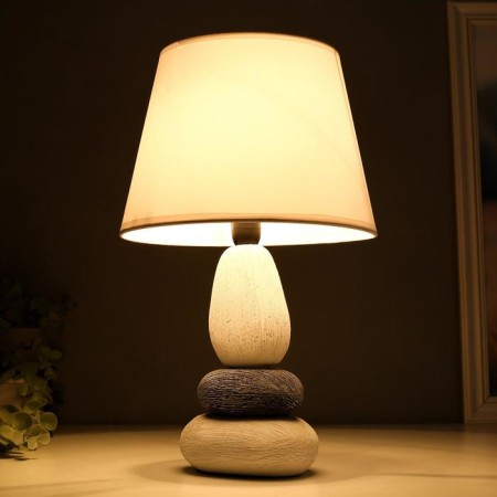 Table lamp 16446/1wt E14 40W white-black 22x22x34 cm Risalux-2