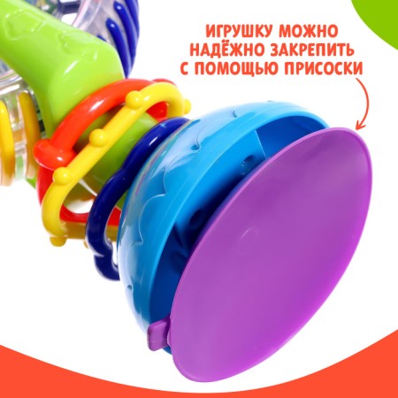 Developing toy "Rainbow wheeled", on a suction cup-3