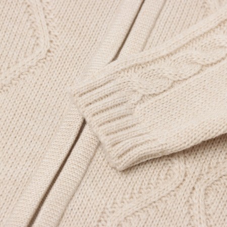 Knitted Knitted Children's Minaku, beige color, height 74-80 cm-10