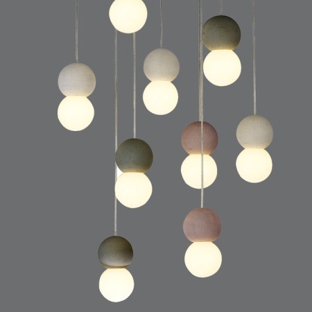 Suspended chandelier Mantra Galaxia, E27, 9x20W, 210 mm, white color-2
