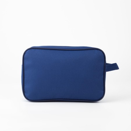Lightning cosmetic bag, external pocket, blue color-1