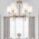 Ceiling chandelier with lampshades Brielle, 40W, E14, 69x69x53.5 cm