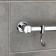 Wall hook on the bar, moving, accoona a163-3, 3 pcs, color chrome