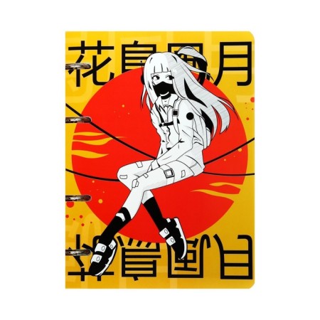A notebook on rings A5 120 sheets in the Calligrata "AnimeArt" cage, plastic cover, offset unit-2