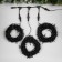 Garland "Clip-Light" 3 threads of 20 m, IP44, UMS, dark thread, 399 LED, Green glow, 8 modes, 24 V
