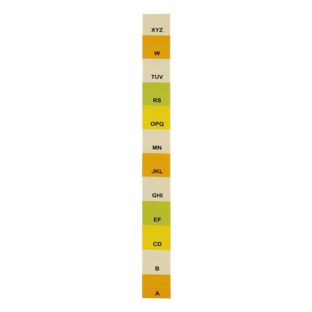 A65 elastic band, 12 departments, patterns, turquoise pastel-5