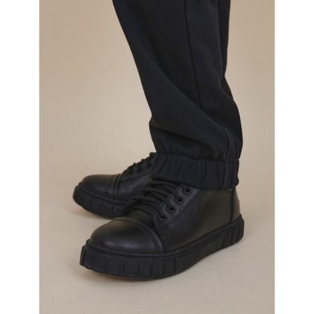 Pants for boys, height 116 cm, black color-6