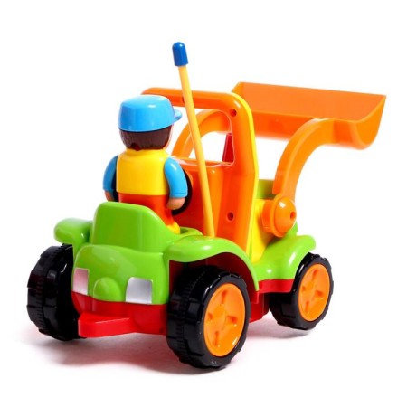 Radio -controlled "Funny construction" tractor, works from batteries, mix-2
