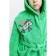 Baby robe, height 116 cm, green color
