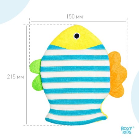 Washcloth - ROXY -KIDS mitten "fish", terry-7