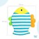 Washcloth - ROXY -KIDS mitten "fish", terry