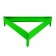 Galled flowerbed, 50 × 15 cm, bright green, “Terition”, Greengo