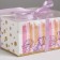 Capcake box, confectionery packaging, 4 cells "Flower Patterns", 16 x 16 x 7.5 cm