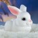 Piggy bank "Bunny" White, 18x11x15cm