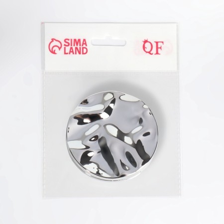 Folding mirror "waves", d = 7.5 cm, silver color-5