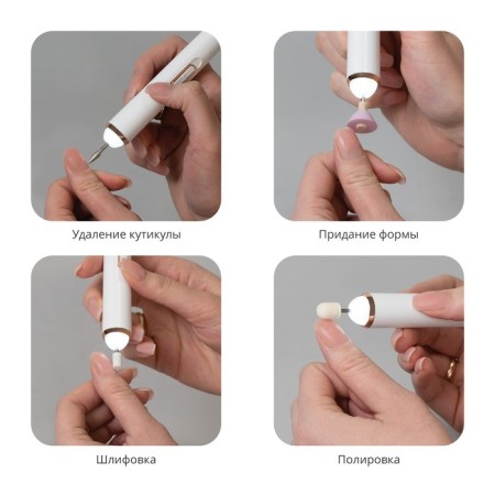 Galaxy Line GL 4913, 0.5 W, 6 nozzles, white manicure-7