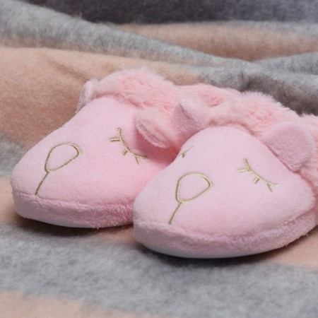 Women's slippers, size 40, pink color-1