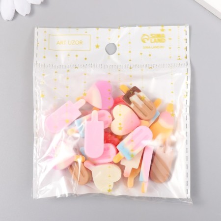 Decor for creativity Plastic "Landing on a stick" mix 1.7x3 cm-3