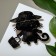Multiple brooch "Madame cat", colored in ferrous metal