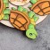 Hot "turtle" stand, 20x20cm, mix of wood