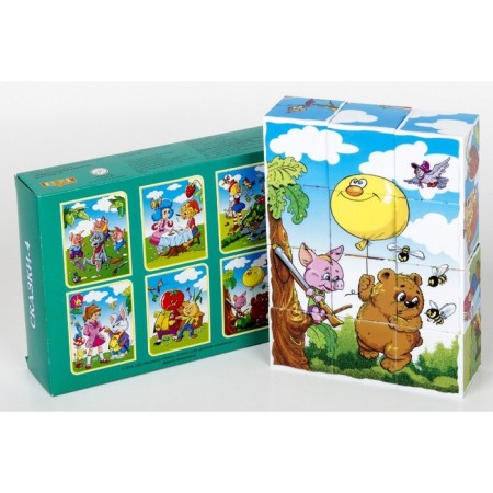 Cubes "Tales-4", without gluing, 12 pcs.-1