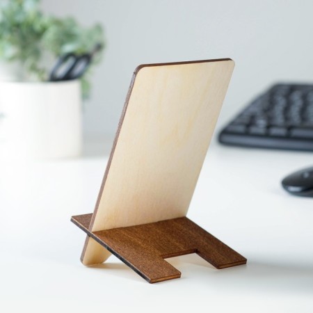Stand under the phone "Laugh Smile Live", lamination, 14.3x8 cm-2
