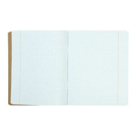 Notebook 48 sheets, in a cage, "craft", craft cardboard cover, offset block 65g/m², mix-2