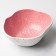 The ceramic uneven edge of the pink, 600 ml, 17 cm, pink color.