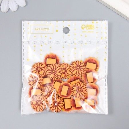 Beads for creativity plastic "Ethno. Astra" set of 20 g 1.9x1.9x0.7 cm-3