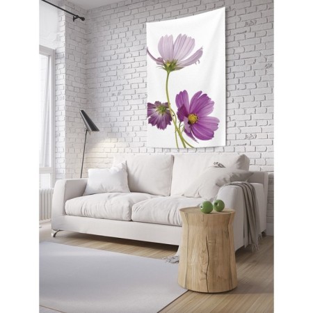 Decorative panel with photo printing "Flowers of wildness", vertical, size 150x200 cm
