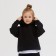 Hudy Children's Minaku: Basic Line Kids, Black Color, Height 104
