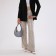Women's bag with lightning, silver color