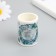 Adhesive tape Paper "Blue Flowers" Width 5.4 cm winding 3 m 5.4x3.8x3.8 cm