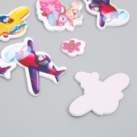 Decor for creativity EVA "Aviation" set 12 pcs 10x13 cm-2