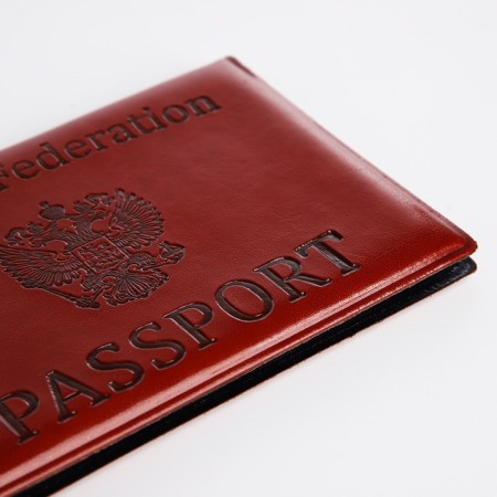 Passport cover, brown color-4
