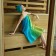 Supply for the sauna saving and I am "Rainbow" (Pareo towel + Chalma) 100%HL, 200 g/m2