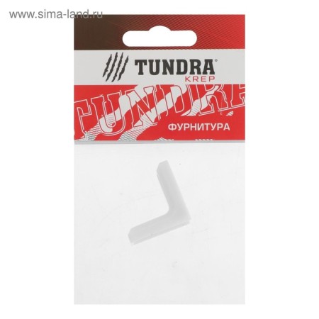 Furniture corner of the tundra, with a decorative lining, 26x26 mm, white-7