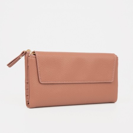 Women's wallet on magnets, powder color