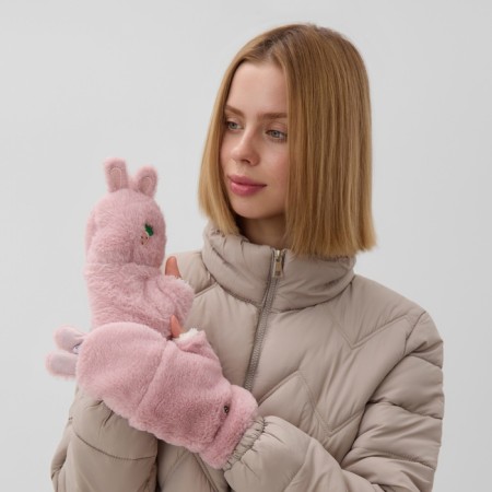 Mittens teenage minku bun 24 cm pink color