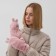 Mittens teenage minku bun 24 cm pink color